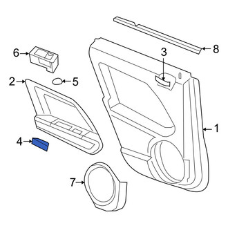 Jeep OE - Front Right Interior Door Handle Trim