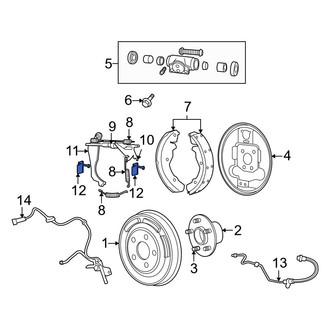 Jeep OE - Drum Brake Shoe Spring Hold Down Pin