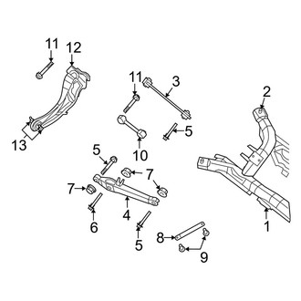Jeep OE - Rear Suspension - Suspension Components (FWD)