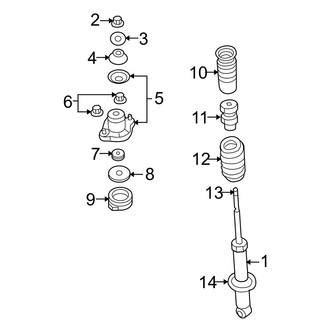 Jeep OE - Rear Suspension - Struts & Components (4WD)