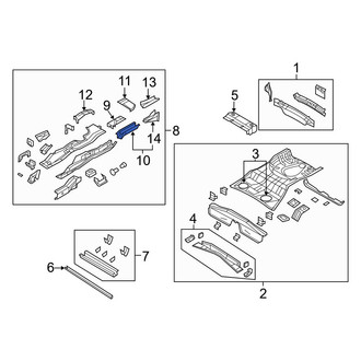 Jeep OE - Rear Right Floor Side Rail