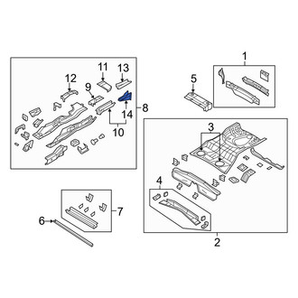 Jeep OE - Rear Right Floor Side Rail