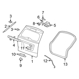 Jeep OE - Lift Gate - Gate & Hardware