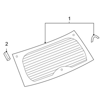 Jeep OE - Lift Gate - Glass