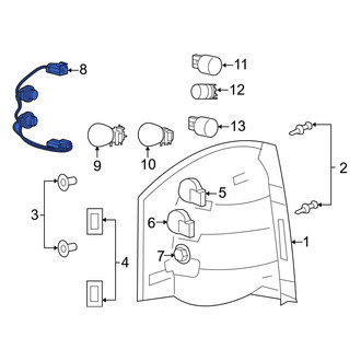 Jeep OE - Rear Tail Light Wiring Harness