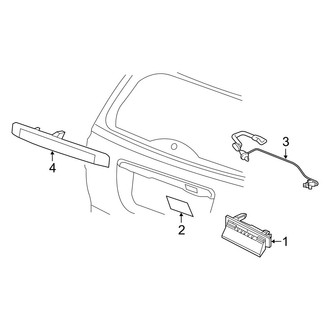 Jeep OE - Rear Lamps - License Lamps