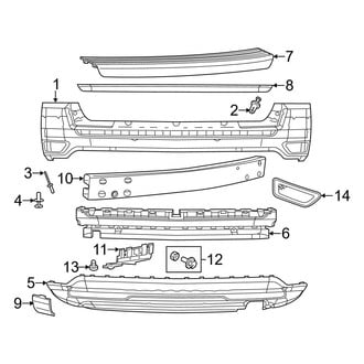 Jeep OE - Rear Bumper - Bumper & Components
