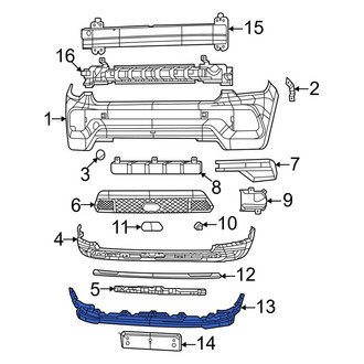 Jeep OE - Front Radiator Support Air Deflector