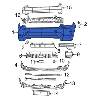 Jeep OE - Rear Lower Bumper Cover