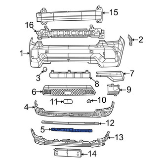 Jeep OE - Front Lower Bumper Impact Absorber