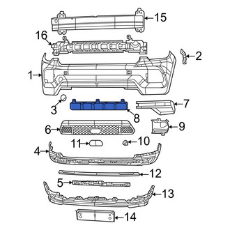 Jeep OE - Front Center Grille