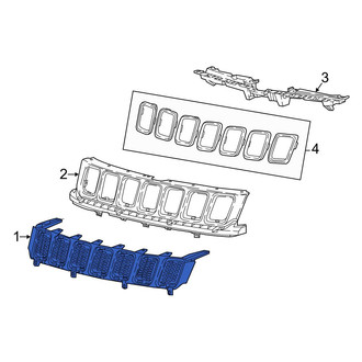 Jeep OE - Front Upper Grille