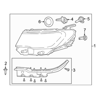 Jeep OE - Front Lamps - Headlamp Components (Halogen), (MP Body Code)