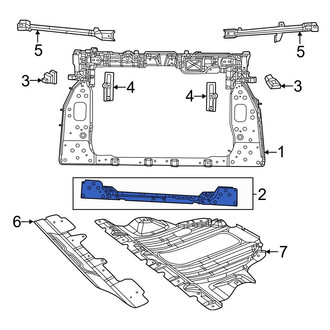 Jeep OE - Front Radiator Support Tie Bar