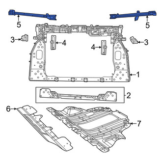 Jeep OE - Right Radiator Support Bracket