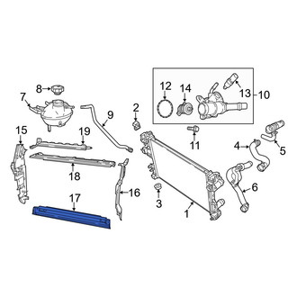 Jeep OE - Right Radiator Support Baffle