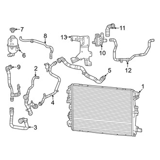 Jeep OE - Cooling - Radiator & Components (Secondary), (2.0L)