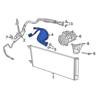 Jeep OE - A/C Refrigerant Discharge Hose