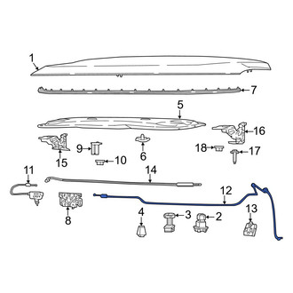 Jeep OE - Front Hood Release Cable