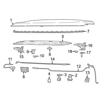 Jeep OE - Hood & Components (Latitude / Limited / Sport / Trailhawk MP Body Code)