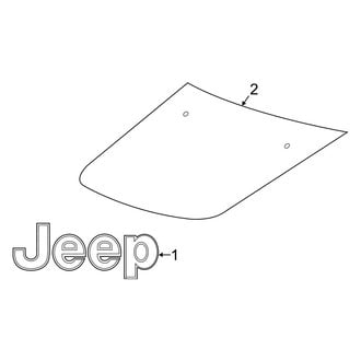 Jeep OE - Hood - Exterior Trim (MP Body Code)