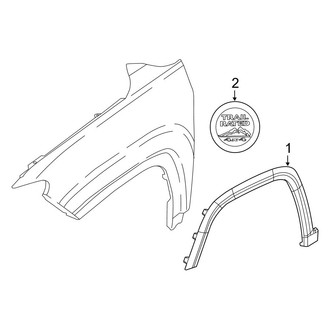 Jeep OE - Fender - Exterior Trim (Latitude / Limited / Sport / Trailhawk MP Body Code)