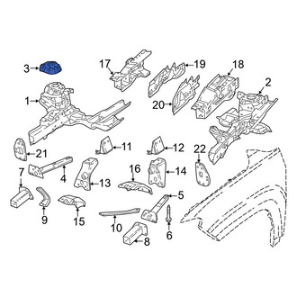 Jeep OE - Front Right Suspension Strut Tower