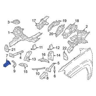 Jeep OE - Front Right Frame Stiffener