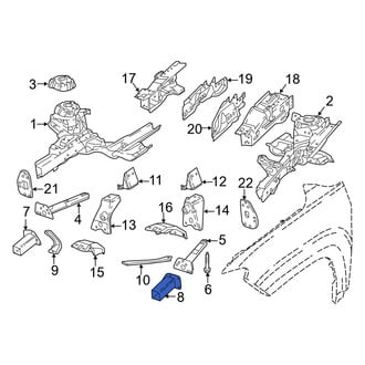 Jeep OE - Front Left Frame Stiffener