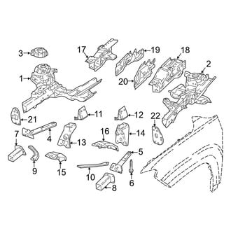 Jeep OE - Fender - Structural Components & Rails