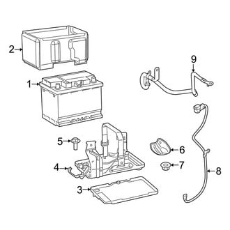 Jeep OE - Electrical - Battery (W/O Auto Stop-Go), (MP Body Code)