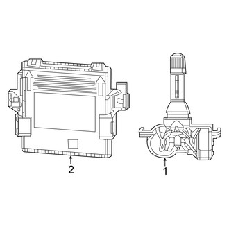 Jeep OE - Electrical - Tire Pressure Monitor Components (Latitude / Sport MP Body Code ECN Engine / ED3 Engine)