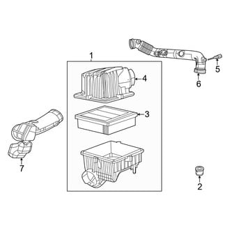 Jeep OE - Engine / Transaxle - Air Intake (MP Body Code 2.4L)