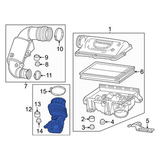 Jeep OE - Front Engine Air Intake Hose