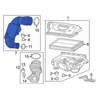 Jeep OE - Rear Engine Air Intake Hose