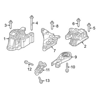 Jeep OE - Engine / Transaxle - Engine & Transmission Mounting (MP Body Code 2.4L Automatic Tr / Automatic CVT Tr)