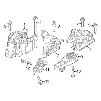 Jeep OE - Engine / Transaxle - Engine & Transmission Mounting (2.0L)