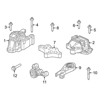 Jeep OE - Engine / Transaxle - Engine & Transmission Mounting (2.4L Standard Tr)