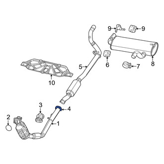 Jeep OE - Catalytic Converter Clamp