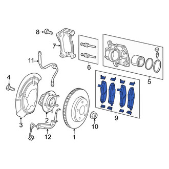 Jeep OE - Front Disc Brake Pad Set