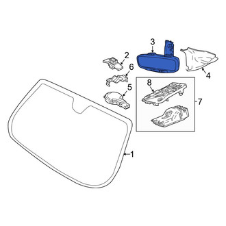 Jeep OE - Front Interior Rear View Mirror