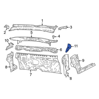 Jeep OE - Left Cowl Seal