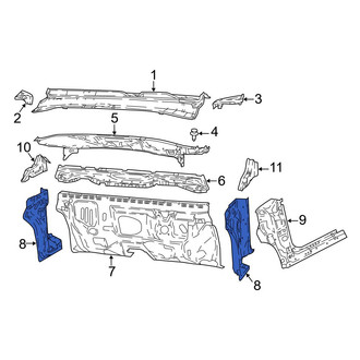 Jeep OE - Right Outer Body A-Pillar