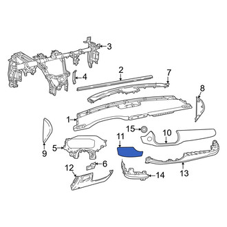 Jeep OE - Left Upper Instrument Panel Trim Panel