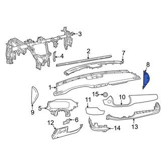 Jeep OE - Right Instrument Panel Side Cover