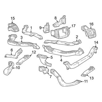 Jeep OE - Instrument Panel - Ducts (MP Body Code)