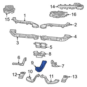 Jeep OE - Rear Center Instrument Panel Air Duct