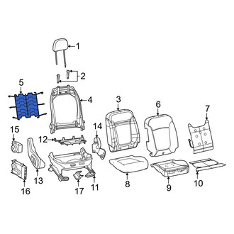 Jeep OE - Front Right Seat Back Cushion Spring