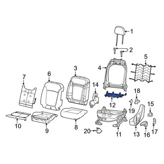 Jeep OE - Front Left Seat Cushion Spring
