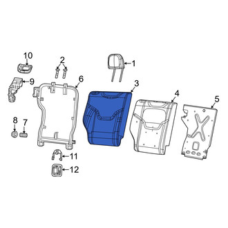 Jeep OE - Rear Right Seat Back Cushion Cover